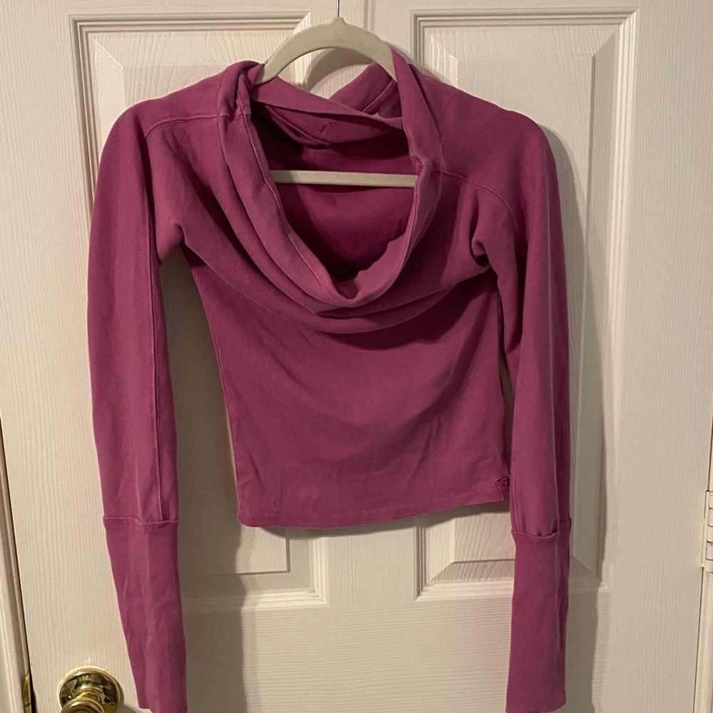 We The Free Magenta Cowl Neck Top NWOT - Picture 1 of 7
